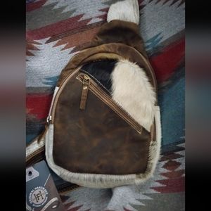 Cow Hide Sling Bag